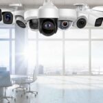 Professional lineup of commercial IP security cameras for Chicago-area businesses including dome, bullet, and PTZ models — Apollo Technology & Cabling installs advanced CCTV systems with AI features
