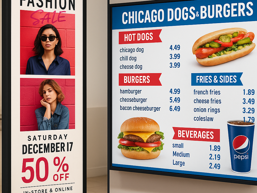 Digital menu boards and guest Wi-Fi solutions for Chicago restaurants and retail stores in Chicago – Apollo Technology